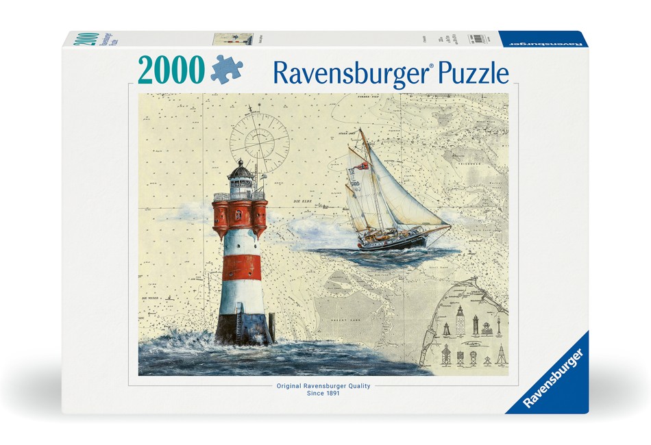 Ravensburger - Puslespil Romantic Lighthouse 2000 brikker