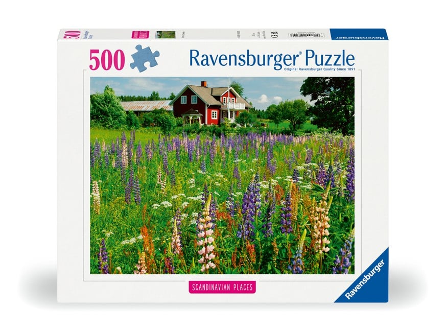 Ravensburger - Puslespil Farm In Sweden 500 brikker