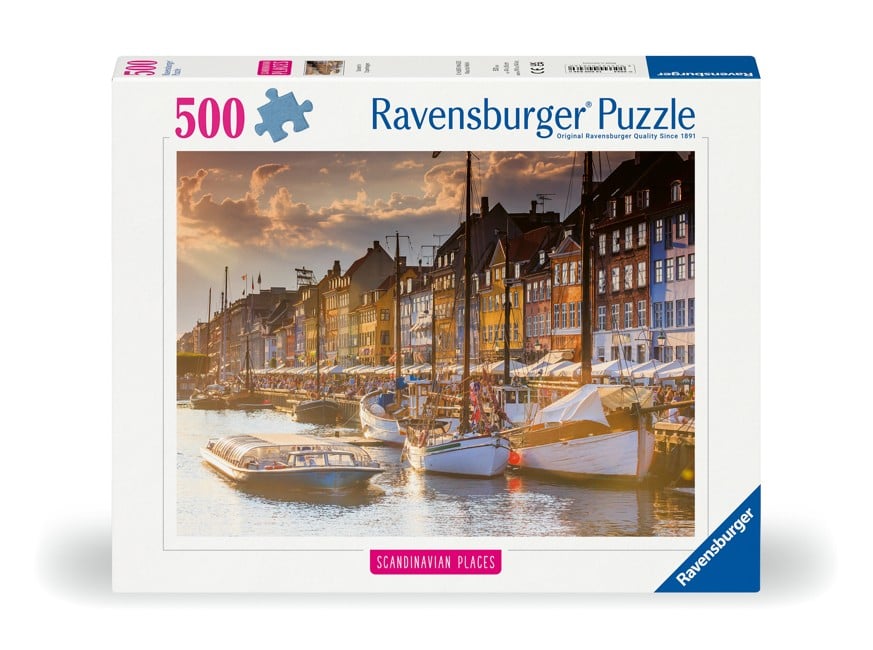 Ravensburger - Puslespil Sunset In Copenhagen 500 brikker