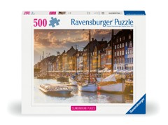 Ravensburger - Puslespil Sunset In Copenhagen 500 brikker