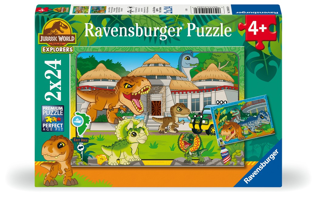 Ravensburger - Puslespil Jurassic World Explorers 3x49 brikker