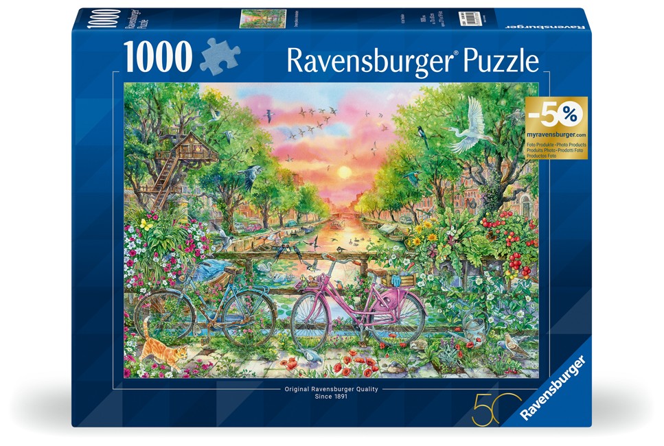 Ravensburger - Puslespil Bicycles Amsterdam 1000 brikker