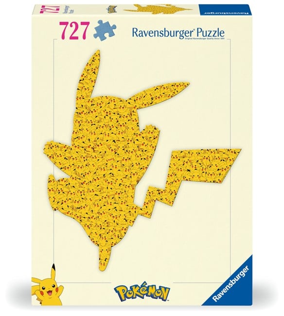 Ravensburger - Puslespil Pokémon Shaped Pikachu 727 brikker