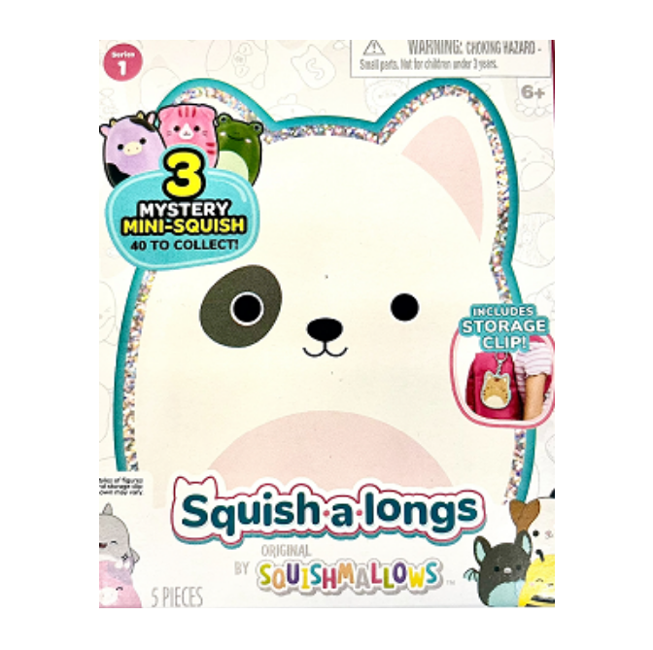 Squishalongs - 2,5 cm Keychain 4 Pack Asst (2420102)