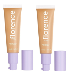 Florence by Mills - 2 x Like A Light Skin Tint Tint MT100 Medium to Tan with Cool and Neutral Undertones