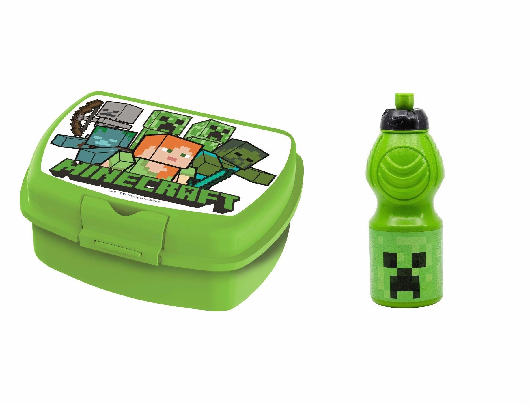 Stor - Lunchbox&Sports Drinking Bottle - Minecraft - Leker