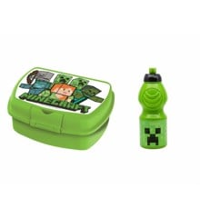 Stor - Lunchbox & Sports Drinking Bottle - Minecraft