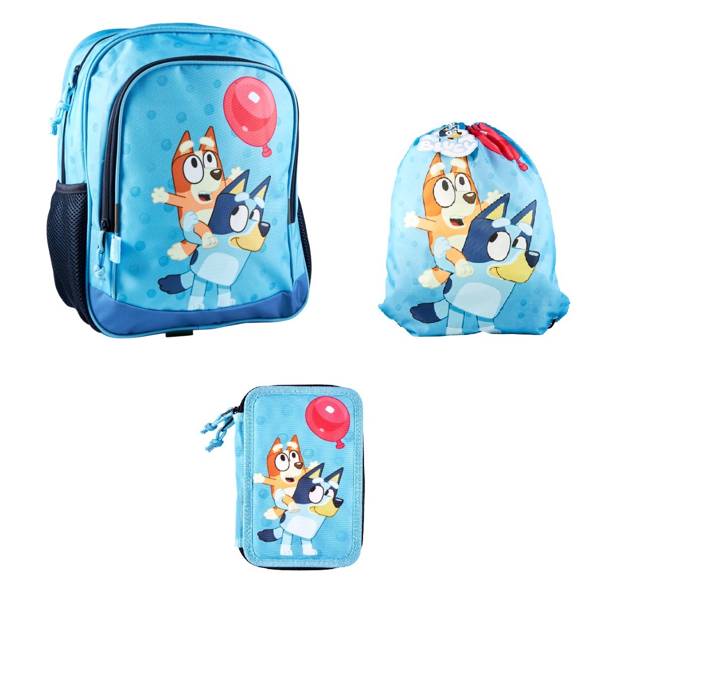 Kids Licensing - Backpack set 3 pieces - Bluey - Leker