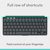 Logitech - Keys-To-Go 2 bärbart trådlöst tangentbord för surfplattor - Nordic thumbnail-8