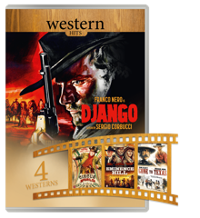 WESTERN MOVIE HITS 4 DVD Box set: DJANGO, CIRCUS WORLD (JOHN WAYNE), EMINENCE HILL, GONE TO TEXAS