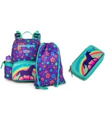 JEVA - Backpack set 3 pcs.  - Rainbow Unicorn Candy