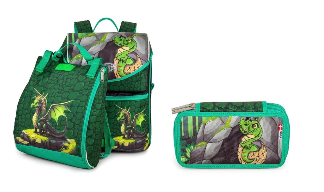JEVA - Backpack set 3 pcs - Dragon Draco