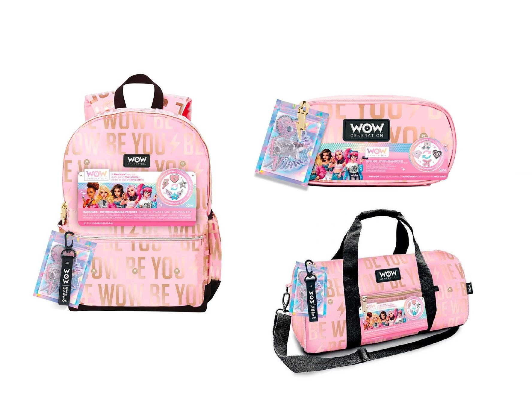 Wow Generation - Backpack set 3 pcs. - Leker