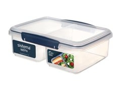 Sistema -  Klip IT - Rectangular Split Large 2L - Dark Blue