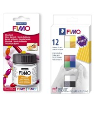 FIMO - Acces Gloss Lacquer 35ml & Effect 12 Colours