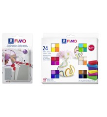 FIMO - Sanding and polishing set & Soft Set 24x25g Basic