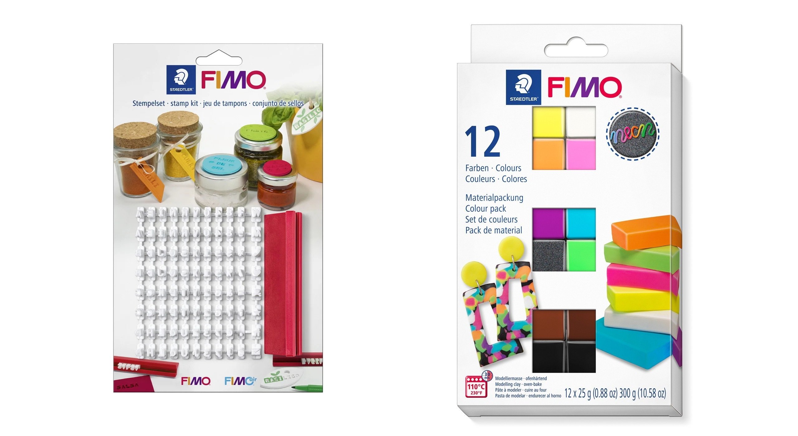 FIMO - Stamp set&Effect Set Neon - Leker
