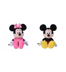 Disney - Minnie & Mickey Mouse Bamse(25 cm)
