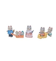 Sylvanian Families - Husky-familie og tvillinger