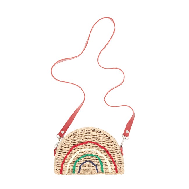 Mimi & Lula - Cross Body Bag - Wicker Cross Rainbow - (90300383)