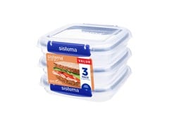 Sistema - Square Klip It Plus 3Pack 520ml