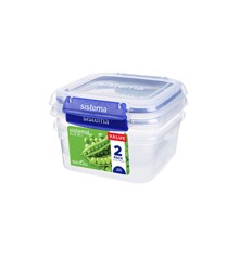 Sistema - Square Klip It Plus 2Pack 1.15L