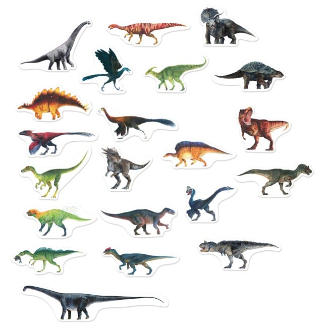 Vilac - Magnets 21 pcs - Dinosaurs - Muséum national d'Histoire naturelle - (9624)