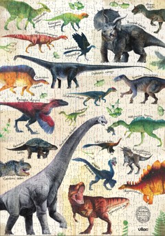 Vilac - Puzzle 500 pcs - Dinosaurs - Muséum national d'Histoire naturelle - (9625)