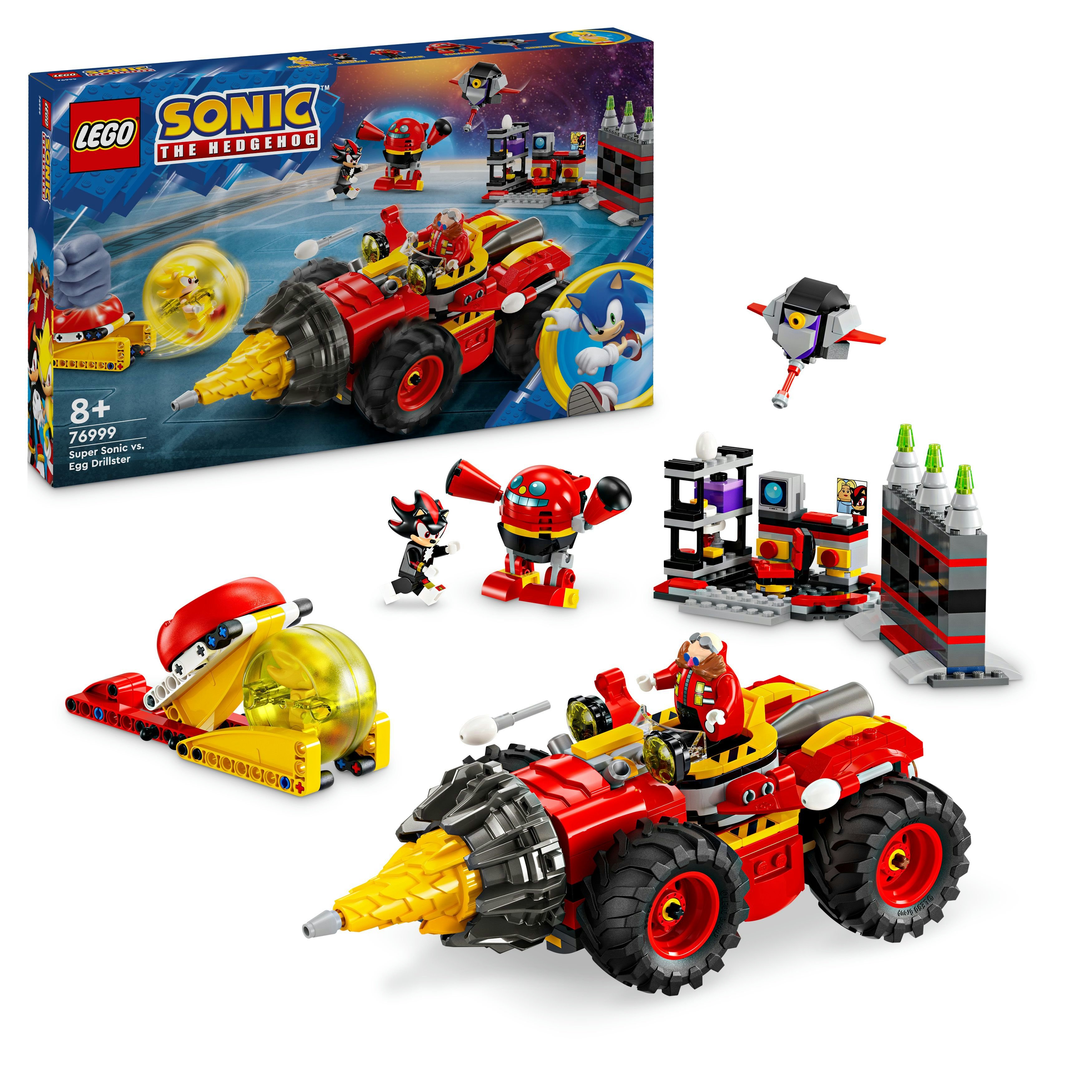 LEGO Sonic 76999 Super Sonic mot Egg Drillster