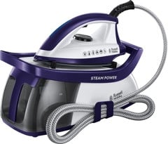 Russell Hobbs - Steam Power Strygejern & Generator - Lilla