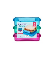 Sistema - Sandwich Box, 3 stk a 450ml