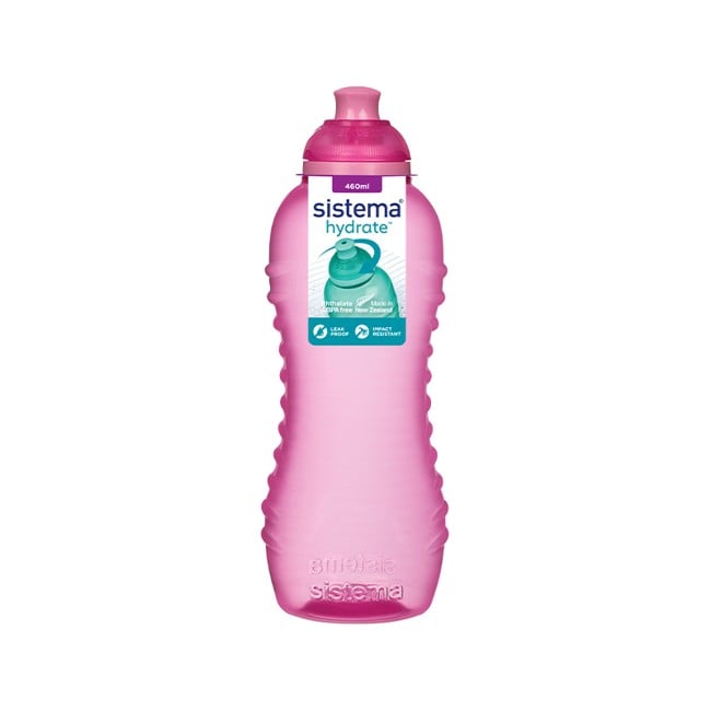 Sistema - Twist 'n' Sip drikkeflaske 460ml Pink