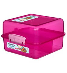 Sistema - Lunch Cube Madkasse 1,4L Pink