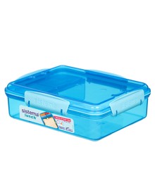 Sistema - Snack Attack Duo Lunch 975ml - Blue
