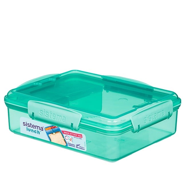 Sistema - Snack Attack Duo Lunch 975ml - Green