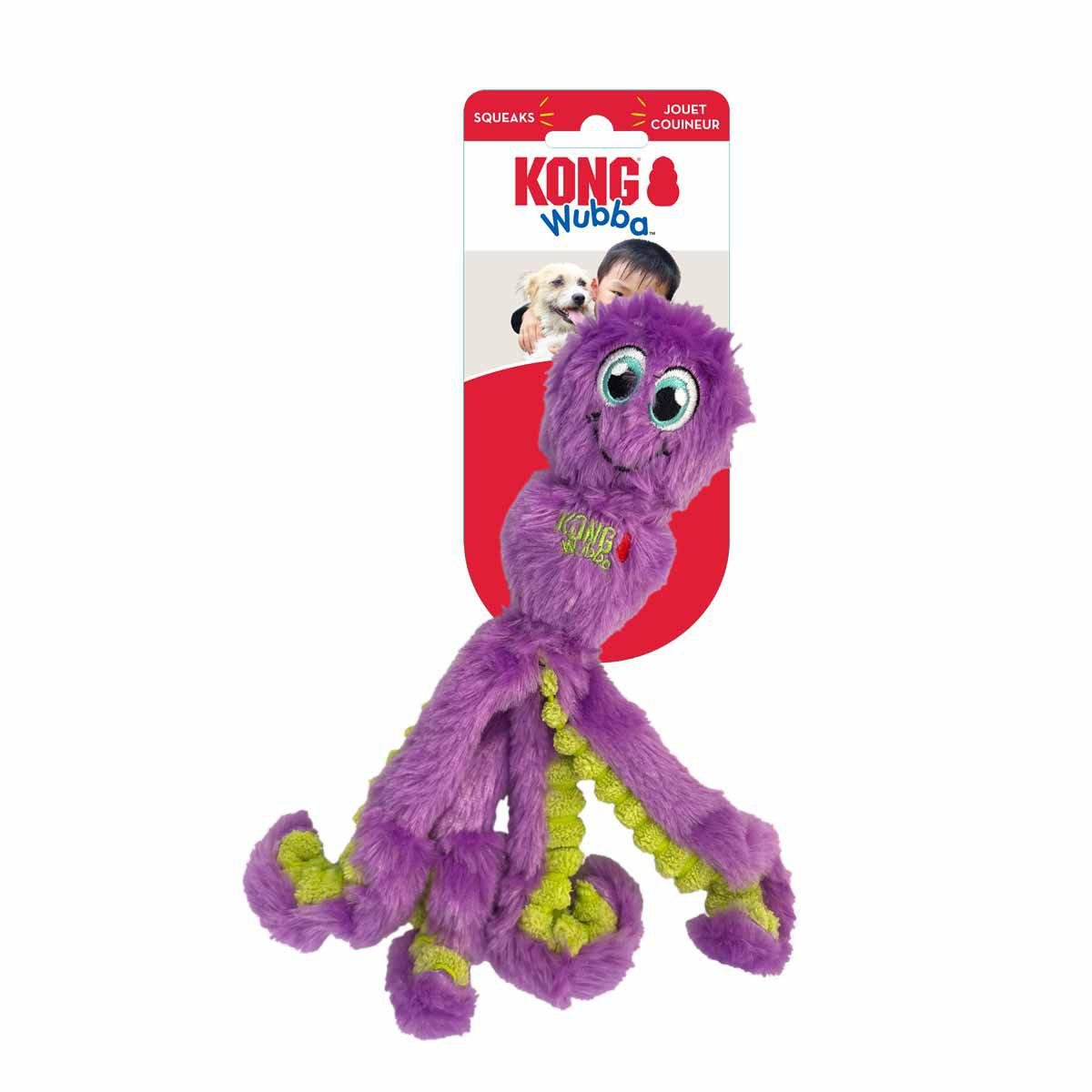 KONG - Wubba Octopus Mix L 32,5x10x7,5cm - Kjæledyr og utstyr