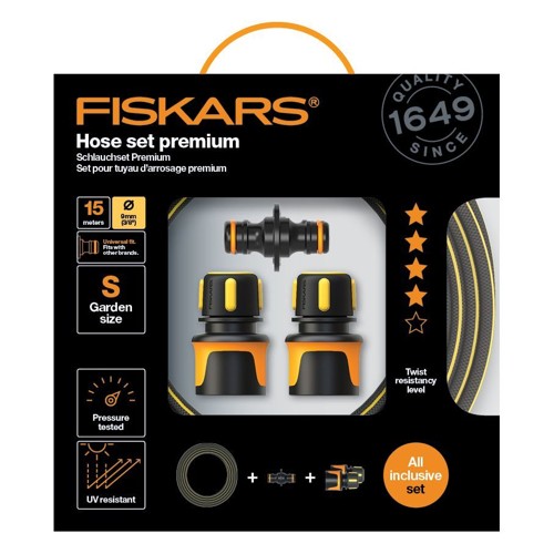 Fiskars - Hose set Premium 15m 9mm