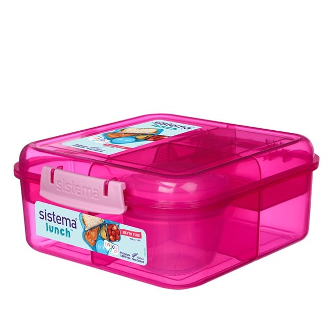 1,25L Bento Cube Lunch - Pink