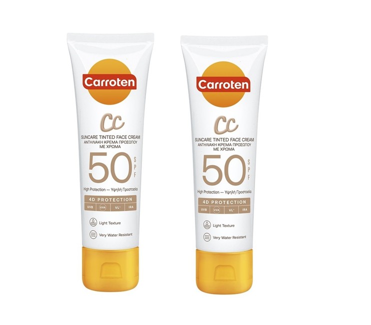 Carroten - 2 x Face CC Cream SPF 50 50 ml