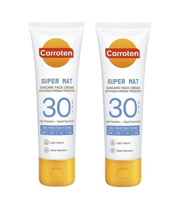 Carroten - 2 x Face Super Mat Cream SPF 30 50 ml - Sonnencreme