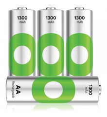 GP - ReCyko NiMH 130AAHCE Rechargeable Batteries, 4-Pack