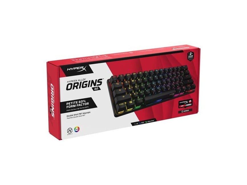 HyperX Alloy Origins 60 - Gaming Tangentbord (Nordisk)