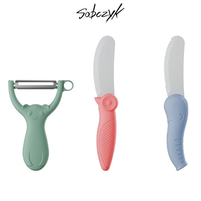 Sobczyk junior - Children's knife and peeler set - 3 pcs