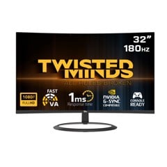 Twisted Minds - 32" HDR (R1500) FHD 180Hz VA 1ms HDMI2.0 Gaming Monitor TM32CFHD180VA