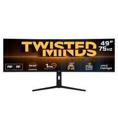 Twisted Minds - 49" 5K/2k 75HZ Curved IPS panel Gaming Monitor TM492K75IPS