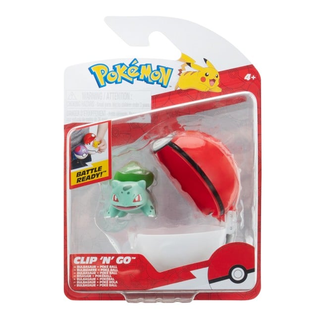 Pokemon - Clip N Go Bulbasaur med Poke Ball