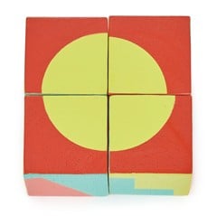 Mentari - Block Puzzle 4 pcs - Shapes and Colours - (MT7113)