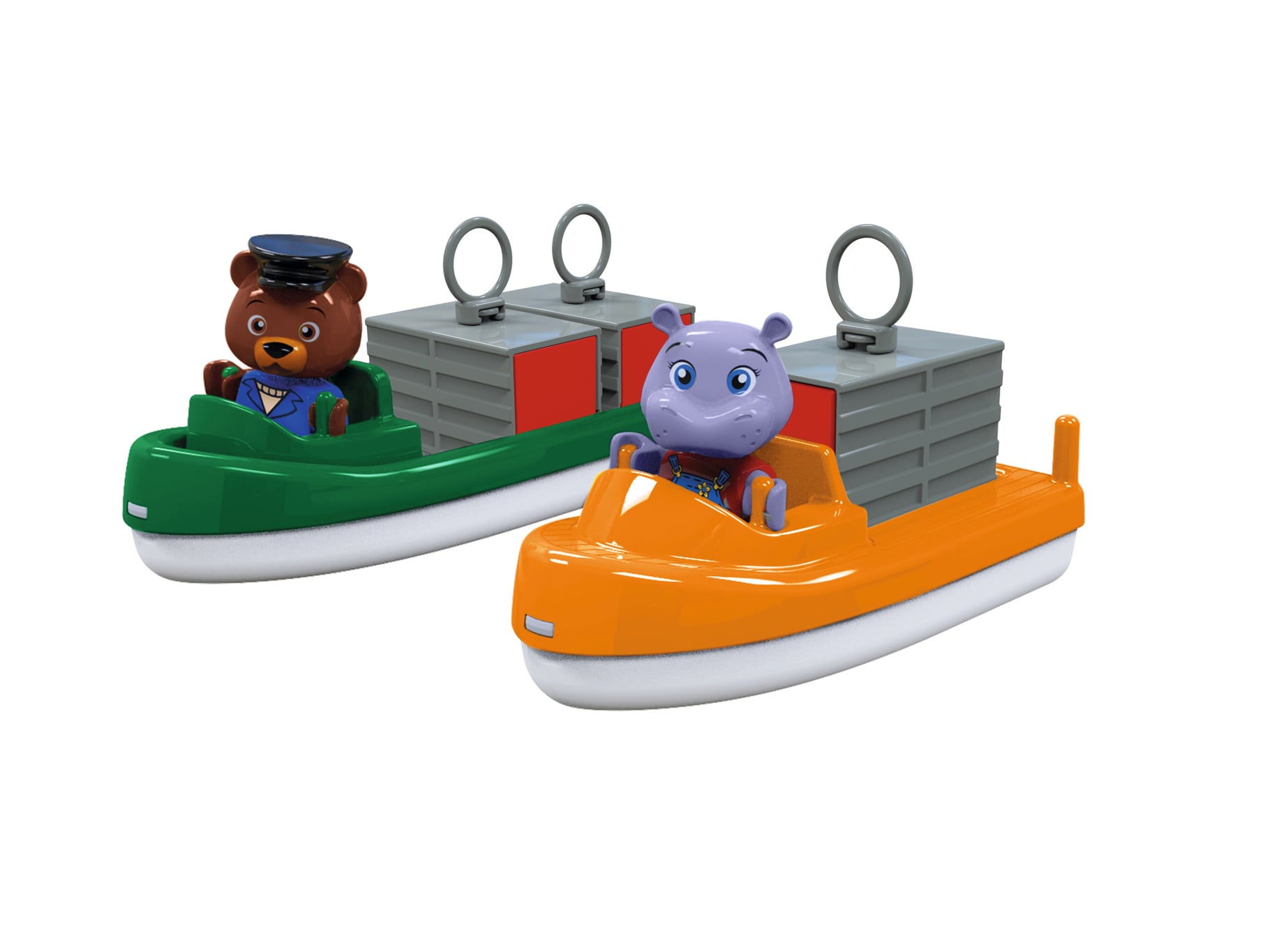 AquaPlay - 2 containerskibe m/figurer