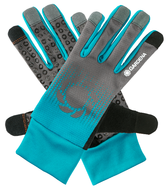 Gardena - Gardena 11502-20 beschermende handschoen Tuinhandschoenen Zwart, Blauw, Grijs Katoen, Elastaan, Nylon, Polyester, Polyurethaan - L