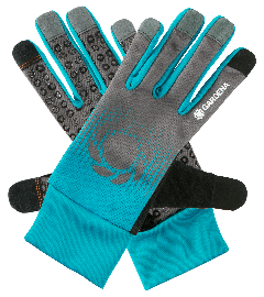 Gardena - Gardena 11502-20 beschermende handschoen Tuinhandschoenen Zwart, Blauw, Grijs Katoen, Elastaan, Nylon, Polyester, Polyurethaan - L